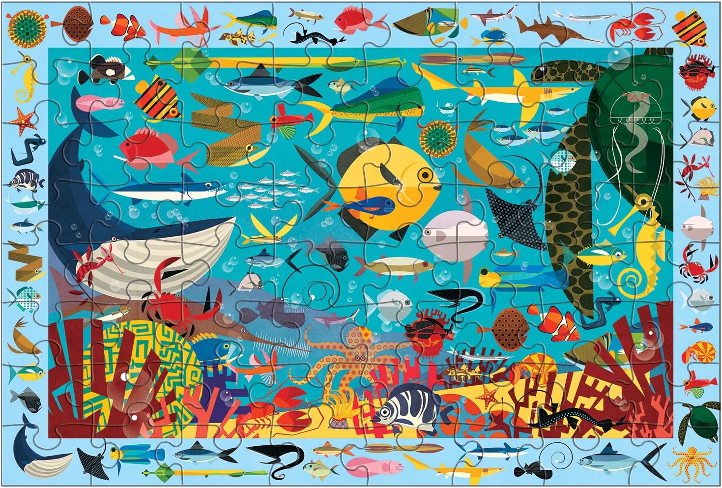 MudPuppy Ocean Life Search & Find Puzzle (64 Piece)