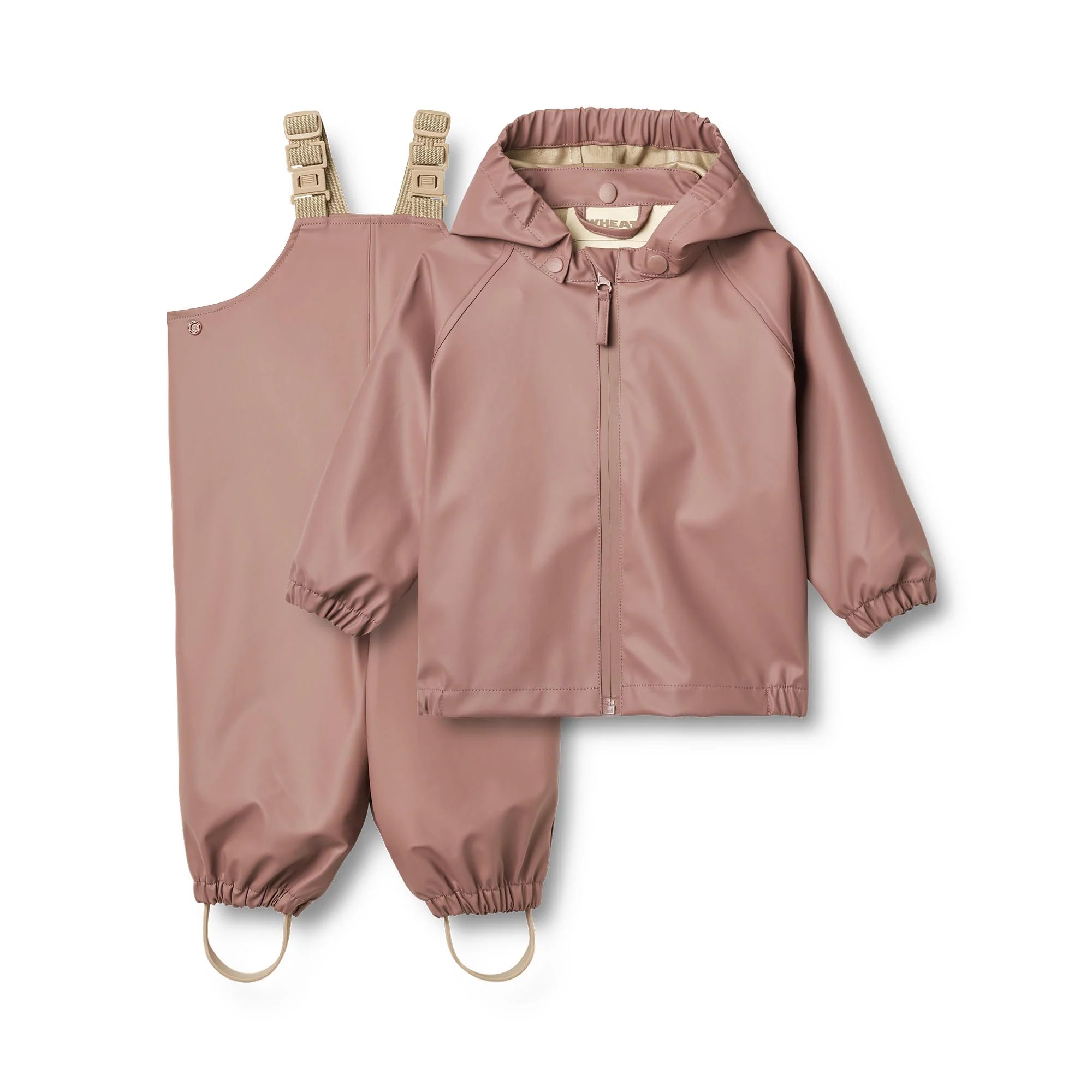 Charlie Overall Rainwear Set Rainsuit - Dusty Lilac