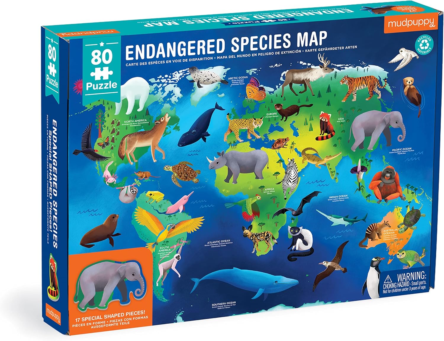 Endangered Species Around The World Puzzle