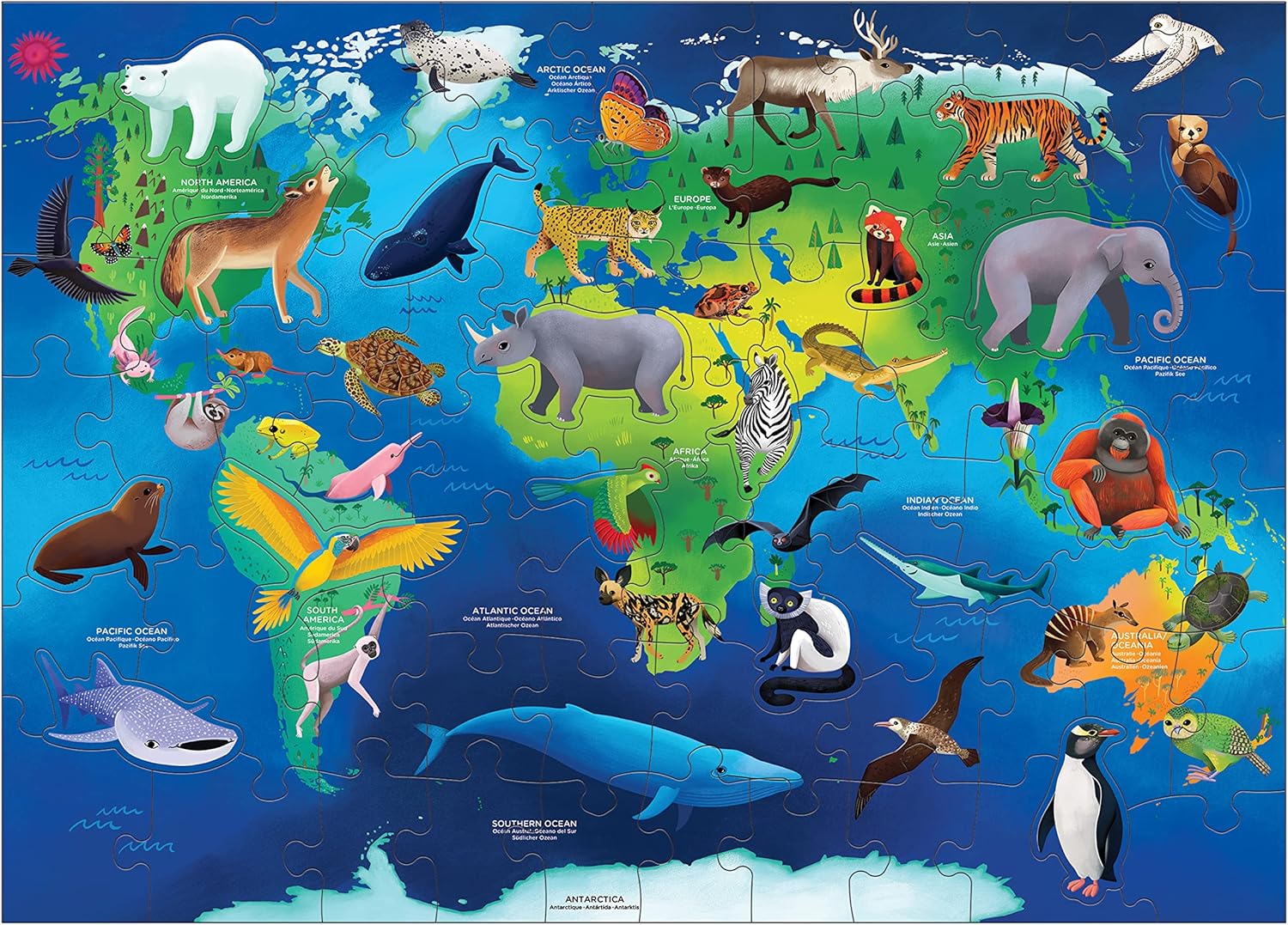 Endangered Species Around The World Puzzle