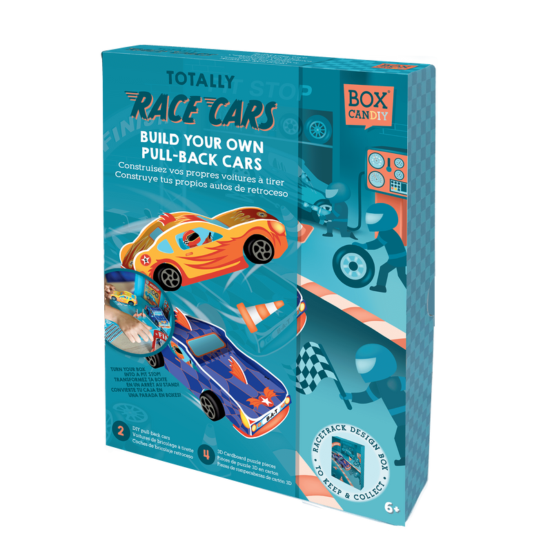 Totally Race Cars - Pull-Back Race Cars Art Set
