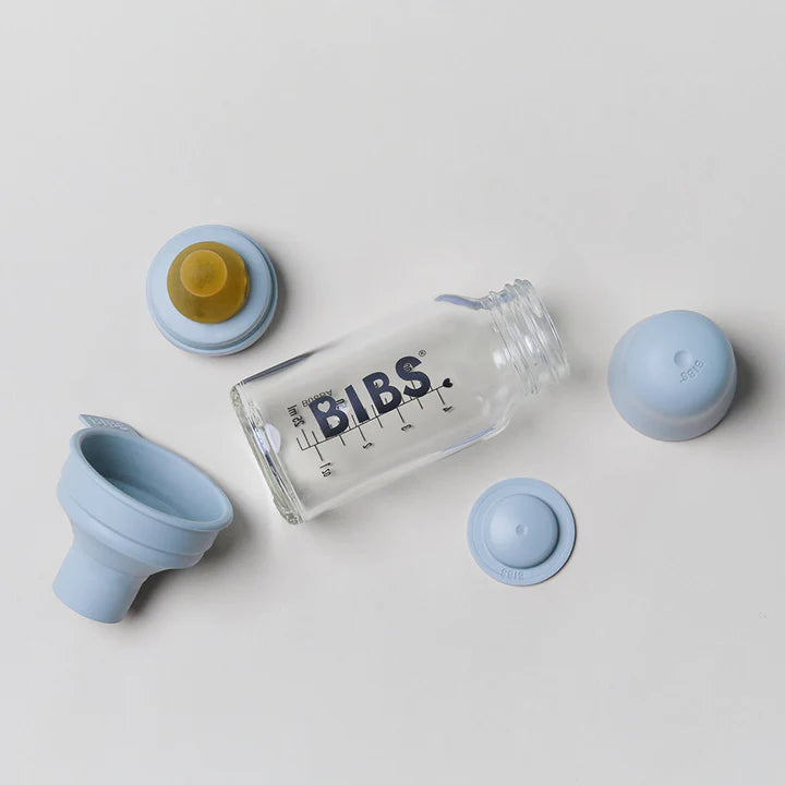 BIBS Baby Glass Bottle Complete Set : Blush