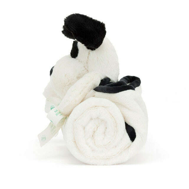 Bashful Black & Cream Puppy Blankie