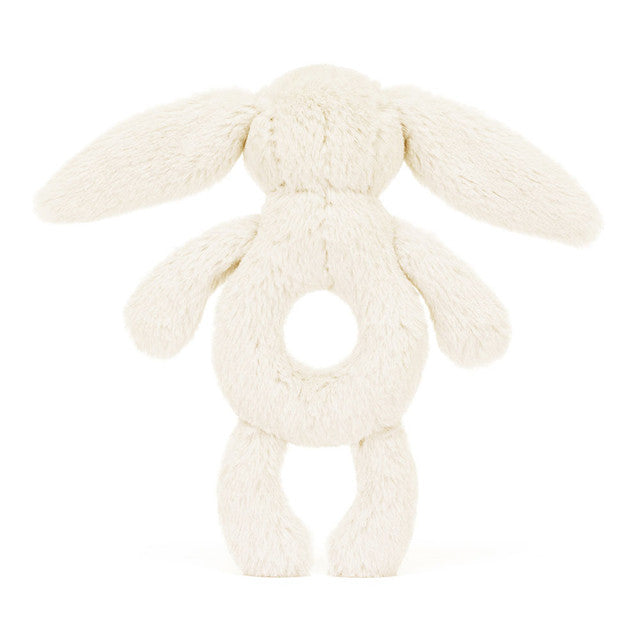 Bashful Bunny Ring Rattle - Cream