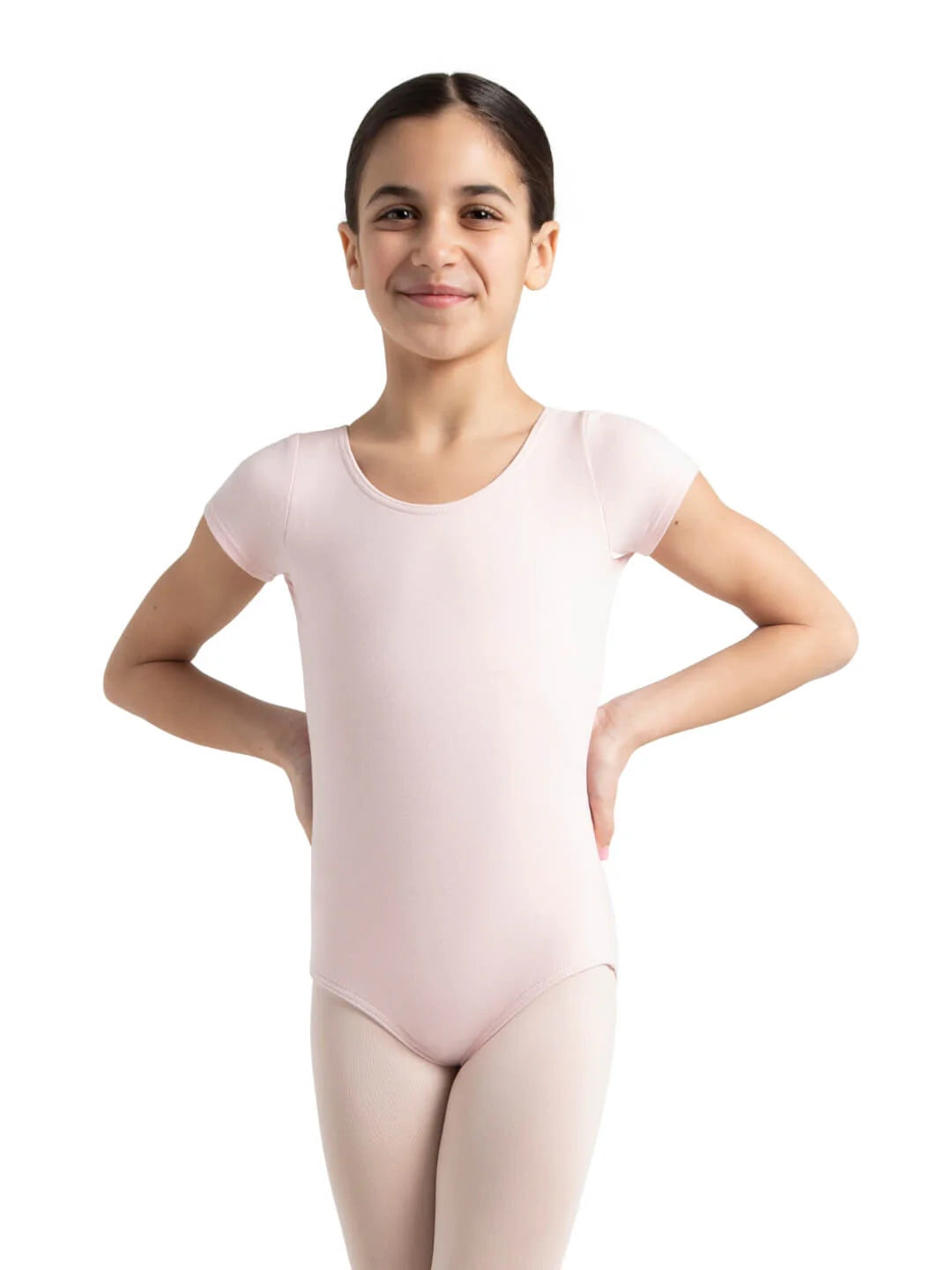 Short Sleeve Leotard - Pink