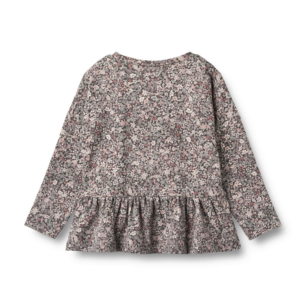 Carolina Long Sleeve T-Shirt - Purple Stone Flowers