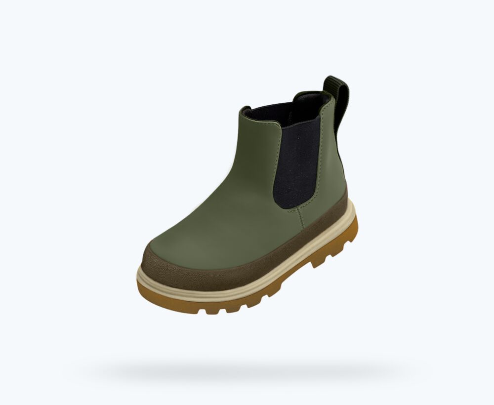 Kensington Chelsea Boots - Olivine / Mash Brown/ Bone White