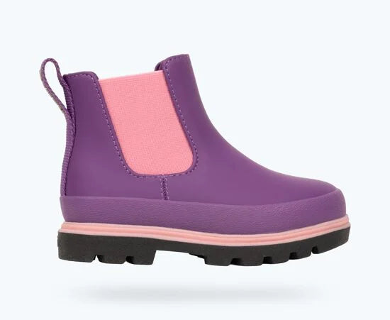 Kensington Chelsea Boots - Orchid Purple/ Jiffy Black/ Parachute Pink