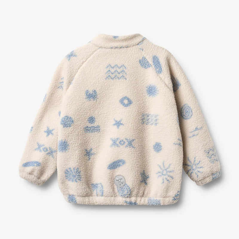 Fleece Anorak Moon - White Onyx Jacquard