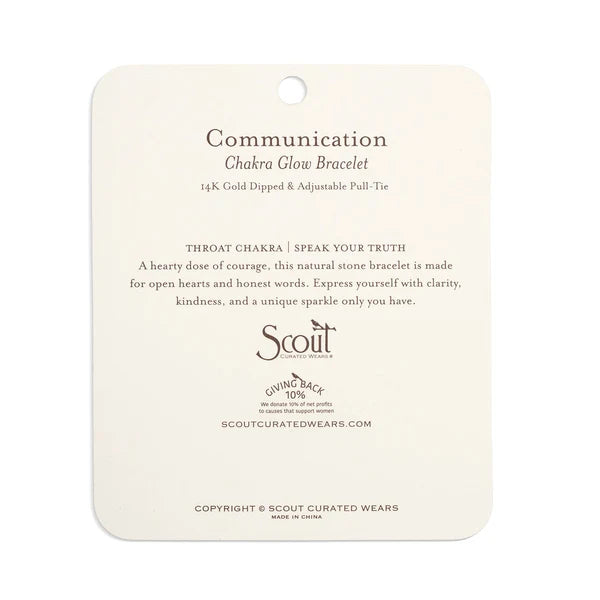 Chakra Glow Bracelet - Communication/Throat/Gold