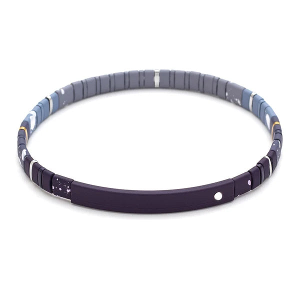 Good Karma Ombre Bracelet - Strength & Grace Midnight/Silver