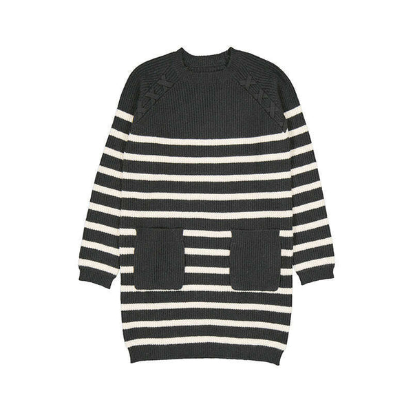 Striped Sweater Dress - Size 10