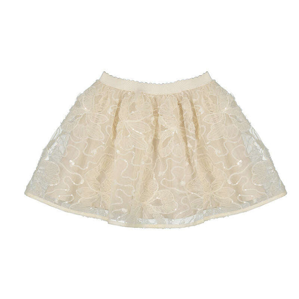 Cream Tulle Skirt - Size 9
