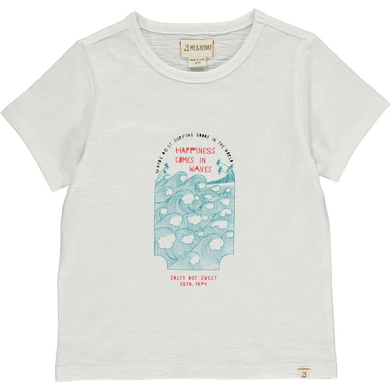 Falmouth Happiness Comes in Waves Tee