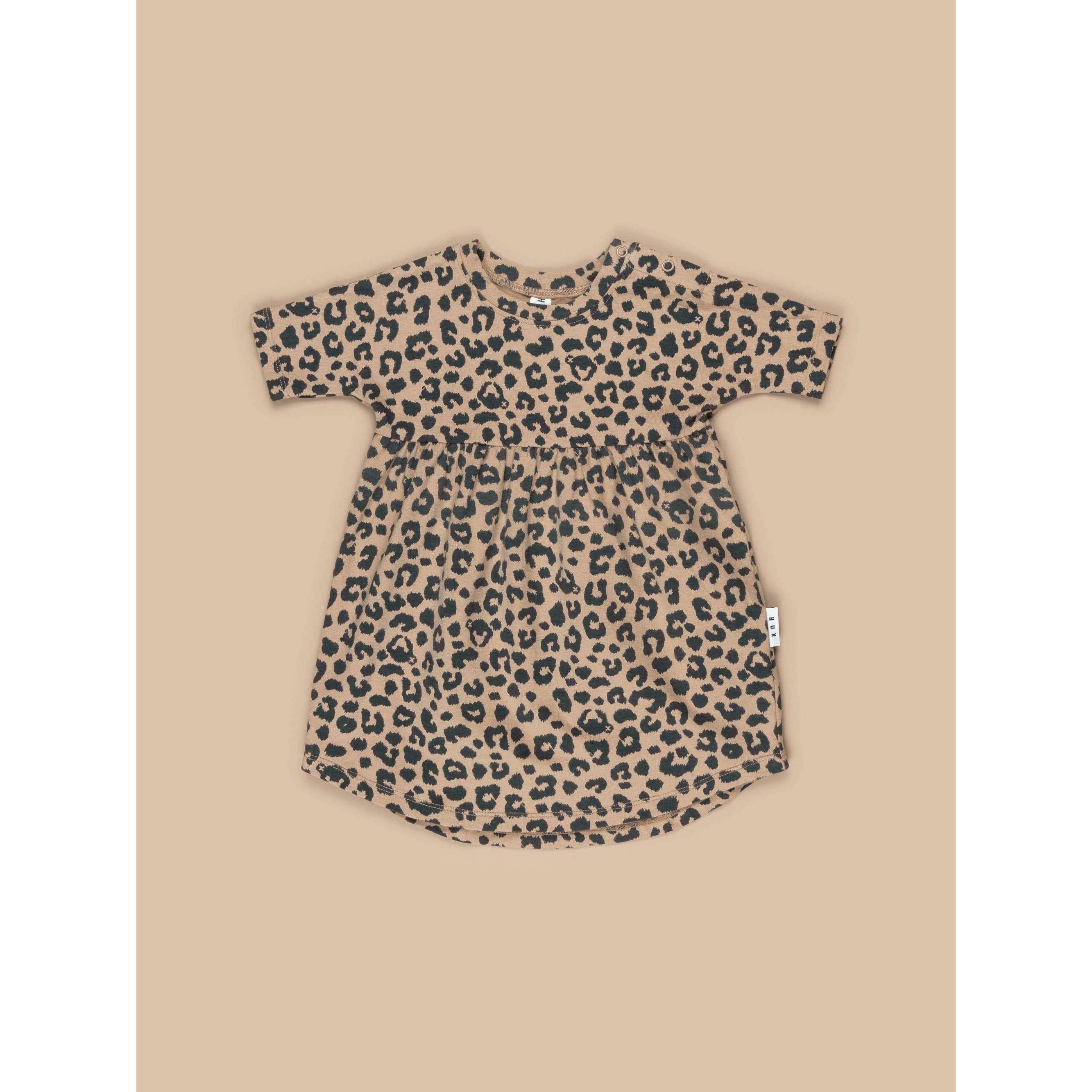 Leopard Swirl Dress w/ Hidden Logo - Size 2