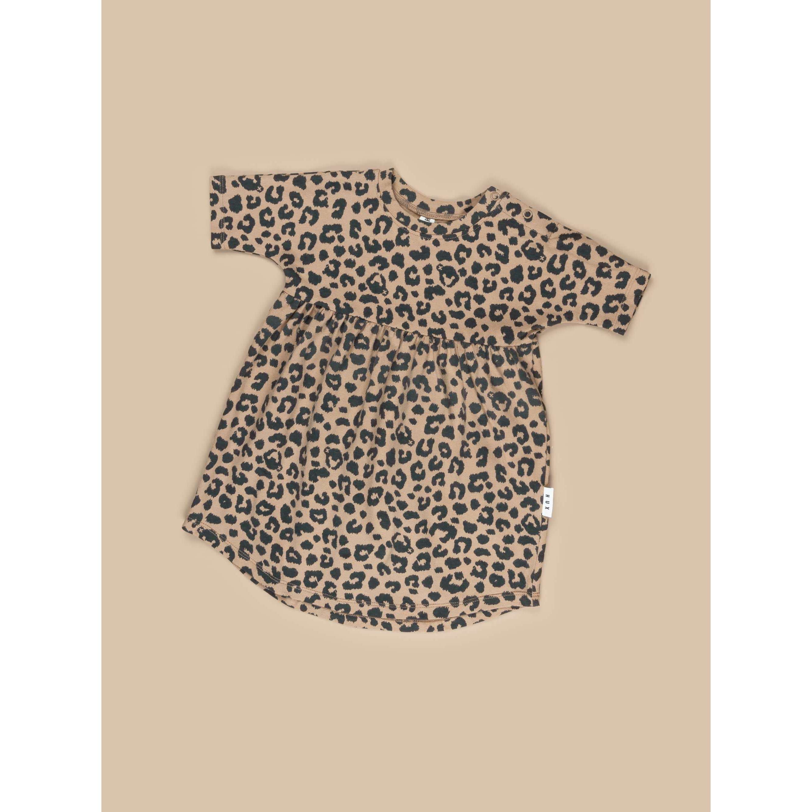 Leopard Swirl Dress w/ Hidden Logo - Size 2