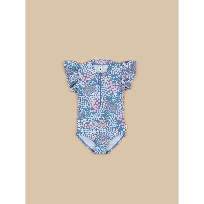 Garden Floral Frill Zip Swimsuit