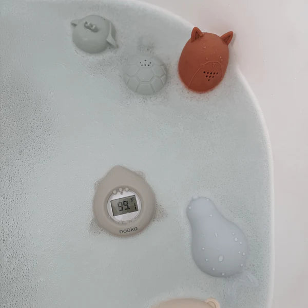 Bathtub Safety Thermometer Crab- Soft Blush