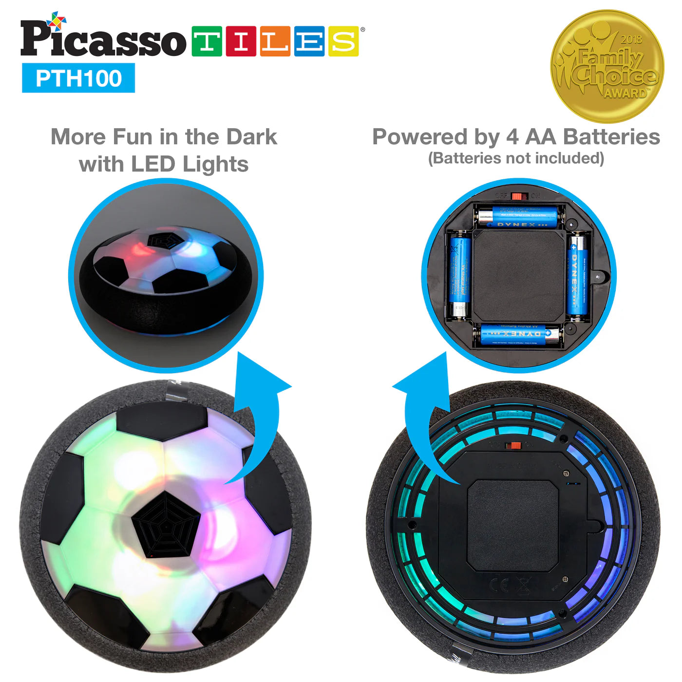 Picasso Tiles Hover Soccer Ball