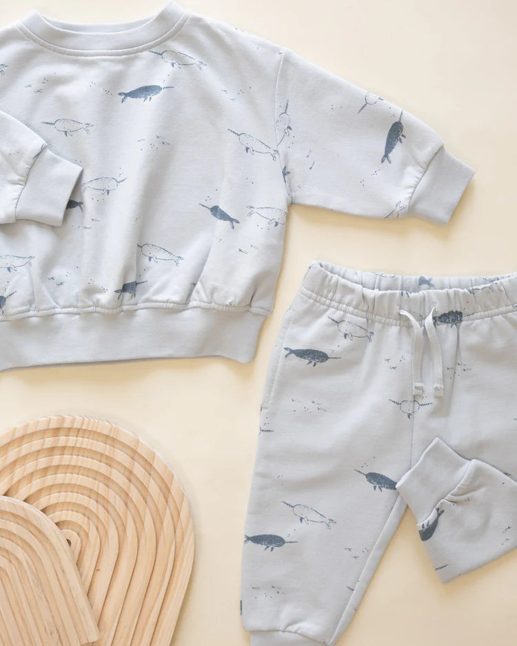 Relaxed Fleece Sweatshirt - Narwhals