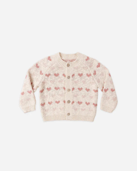 Knit Cardigan - Hearts