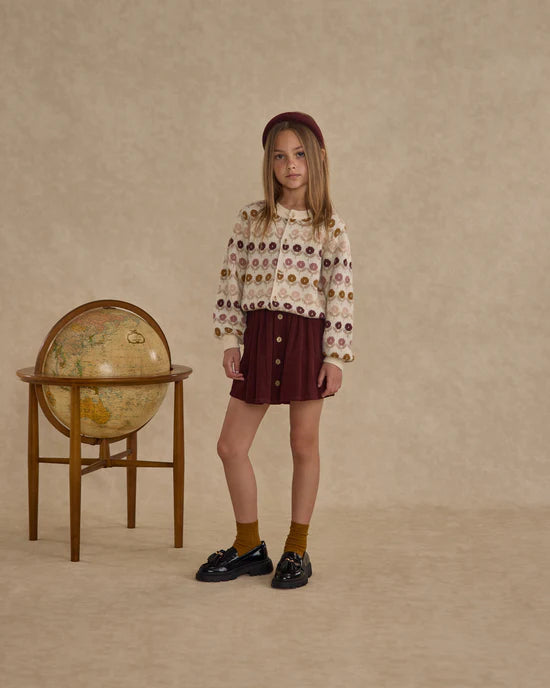 Button Front Mini Skirt