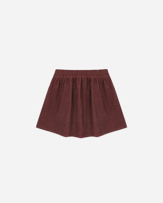 Button Front Mini Skirt