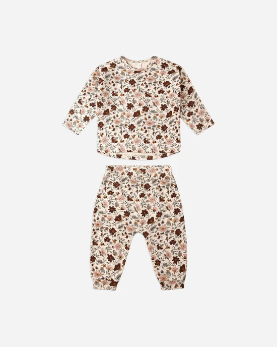 Long Sleeve Tee & Pant Set - Posy