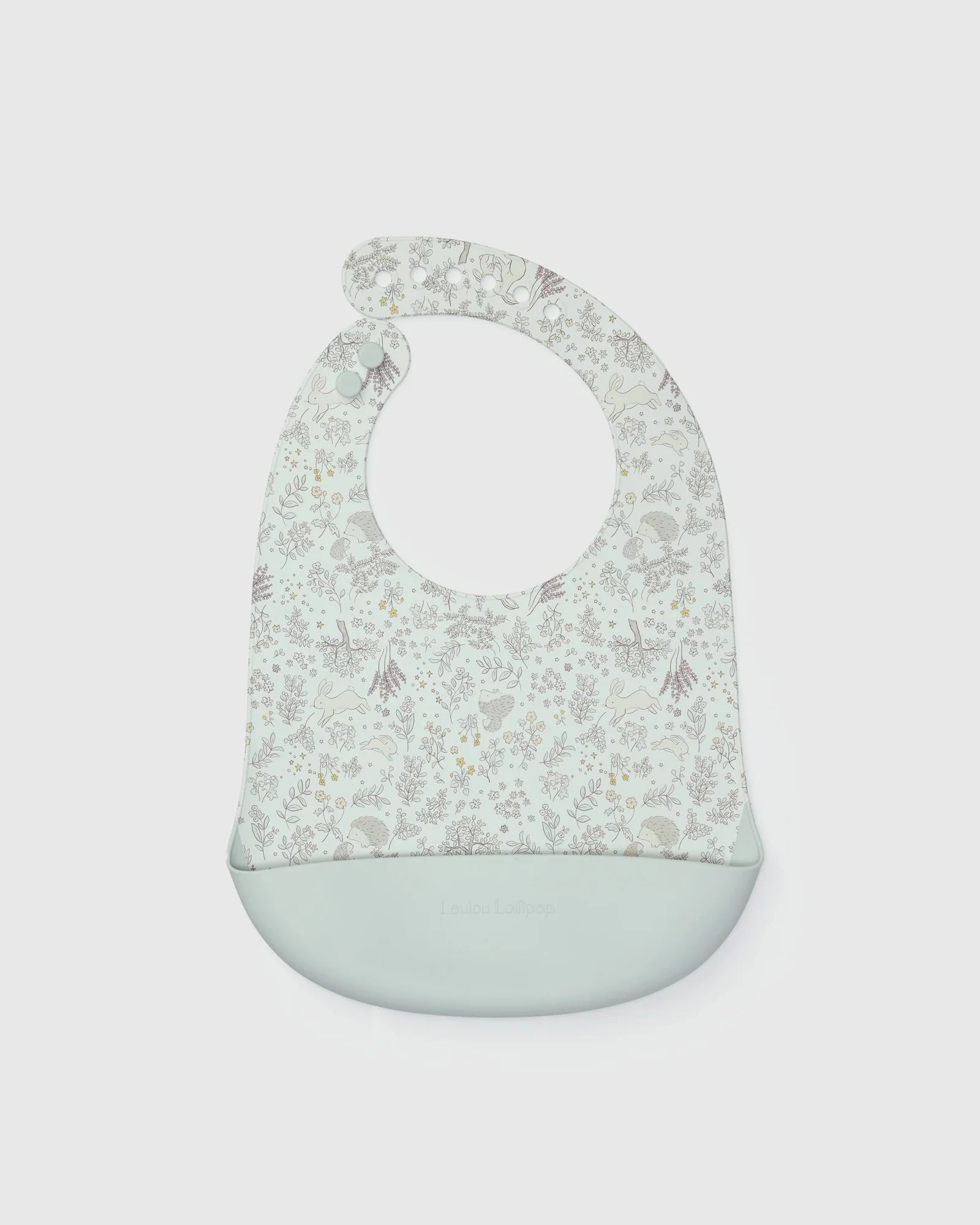 Silicone Bib - Hedgehog Forrest