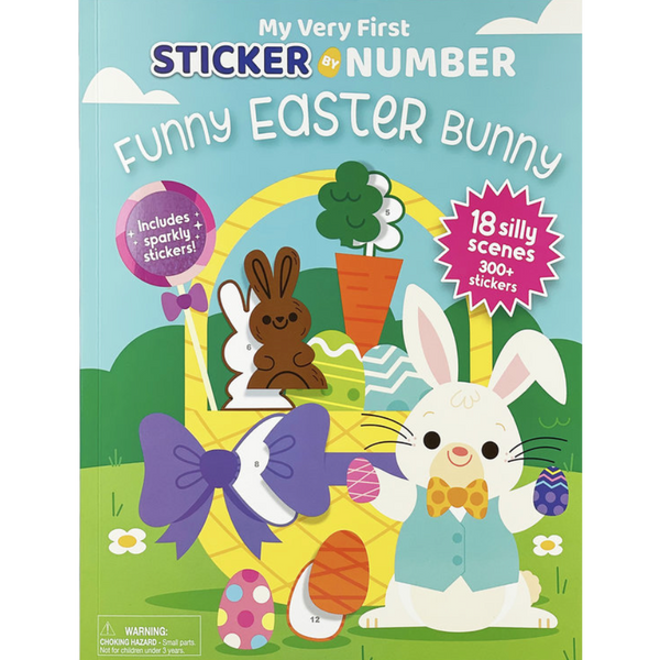 Funny Easter Bunny - Sticker by Number Book
