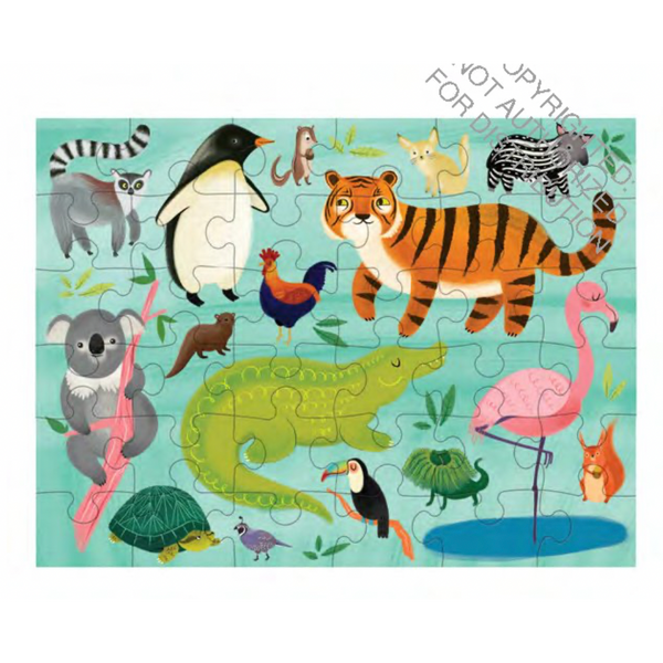 Animals of the World Puzzle to Go