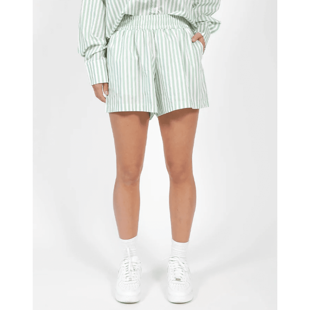 Striped Short - Sage Green - Size XS/S