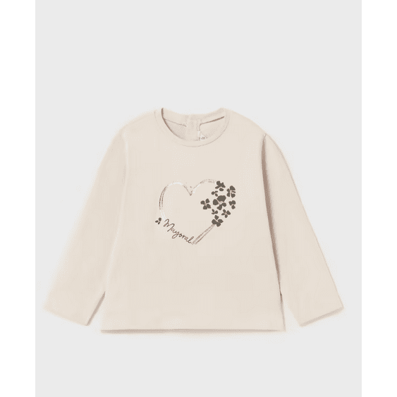 Baby Floral Heart Long Sleeve Tee