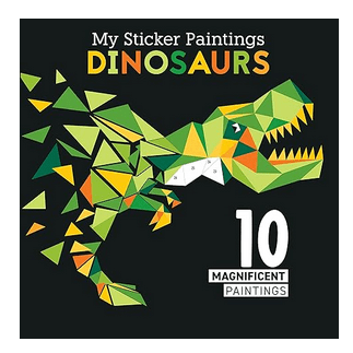 My Sticker Paintings: Dinosaurs