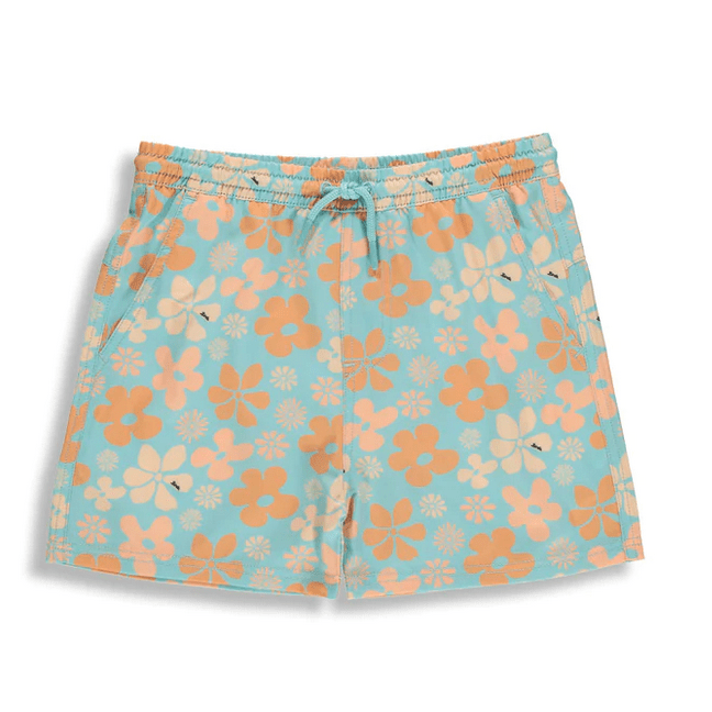 Flower Printed Swim Shorts - Size 12