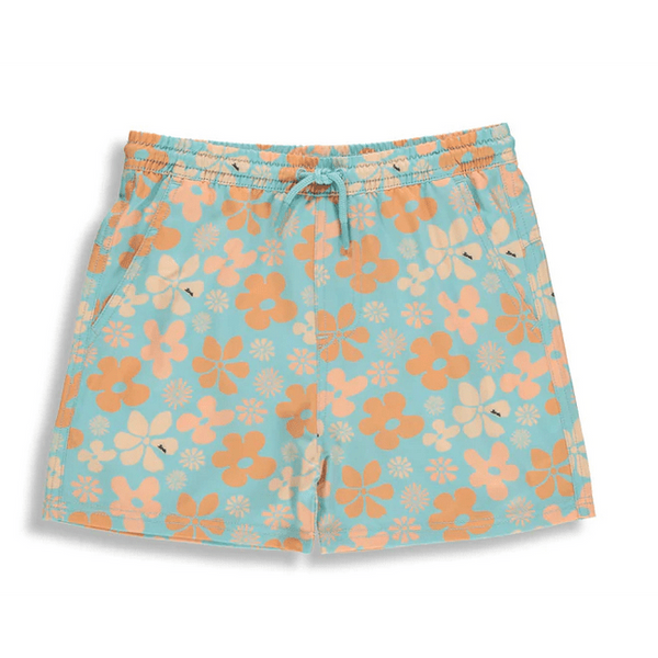 Flower Printed Swim Shorts