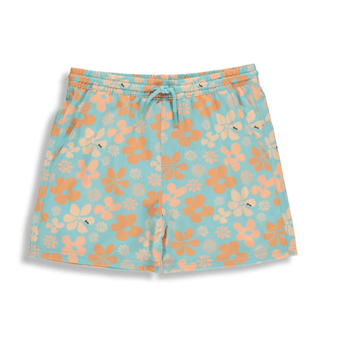 Mens Flower Printed Swim Shorts