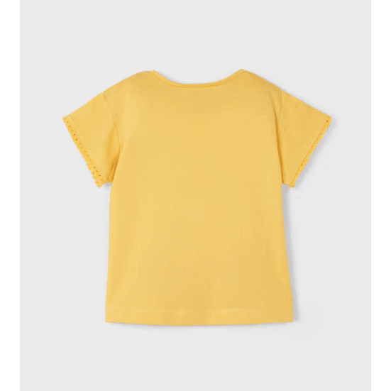 Embroidered T-Shirt - Yellow - Size 8