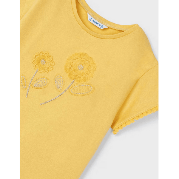 Embroidered T-Shirt - Yellow