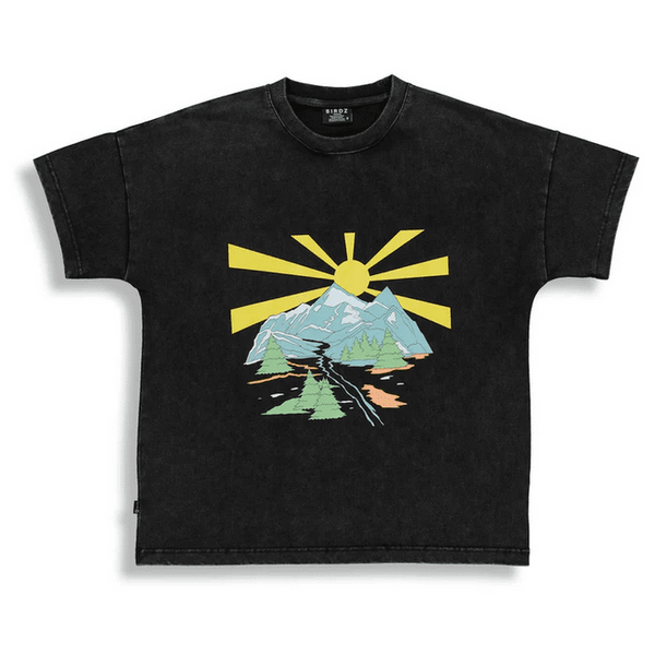 Mountain Tee - Washed Black