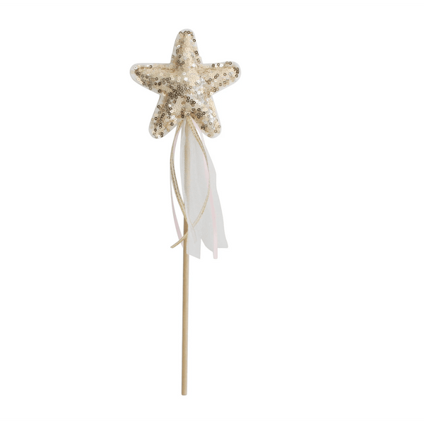 Sequin Star Wand - Gold