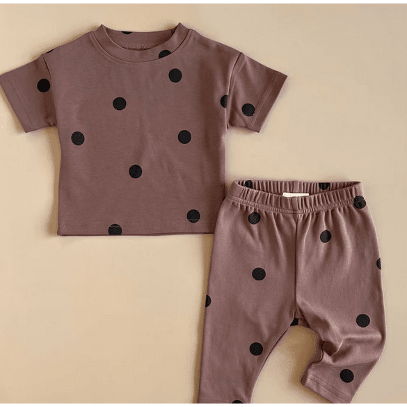 Tee + Legging Set - Polka Dot