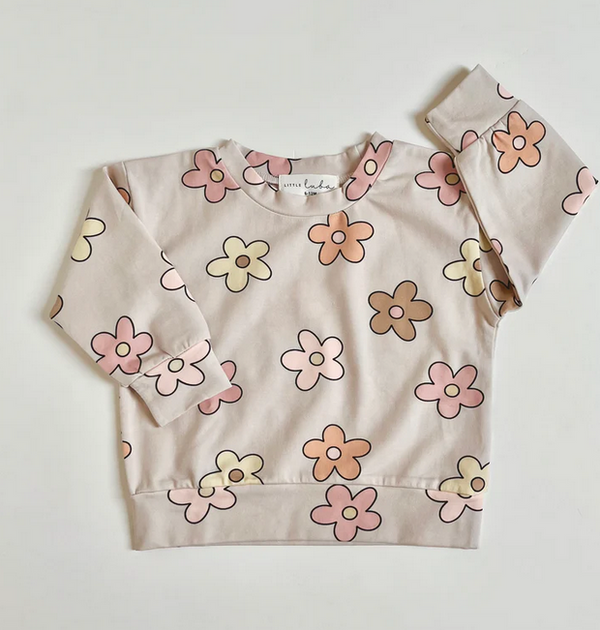 Lightweight Sweatshirt - Pastel Floral