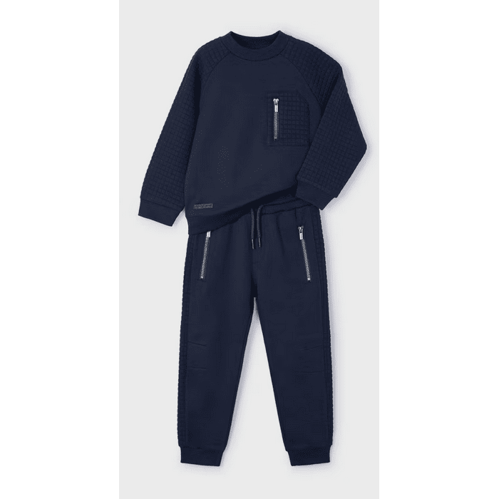 Navy 2 Piece Sweatsuit - Size 2 & 7