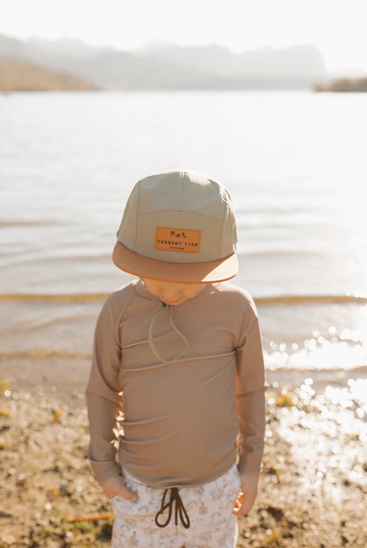 5 Panel Waterproof Snapback Hat - Earth Tone Color Block