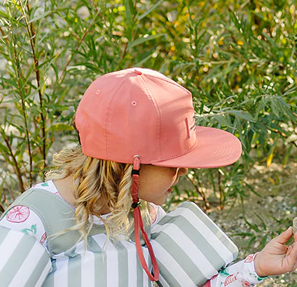 Waterproof Snapback Hat - Burnt Coral