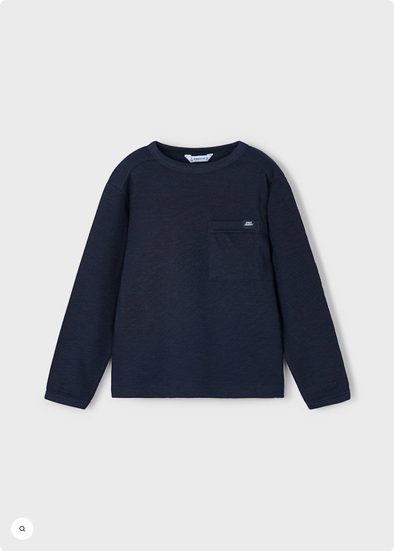 Knit Long Sleeve Tee - Navy
