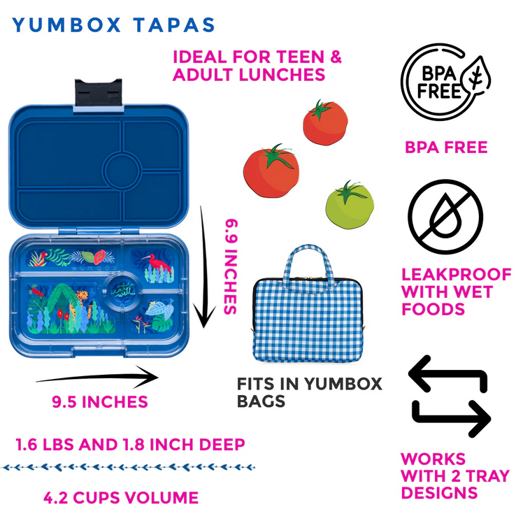 Yumbox Tapas - Monte Carlo Blue