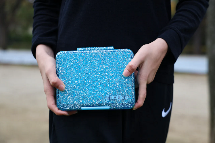 Yumbox Glitter Snack Box - Twinkle Teal