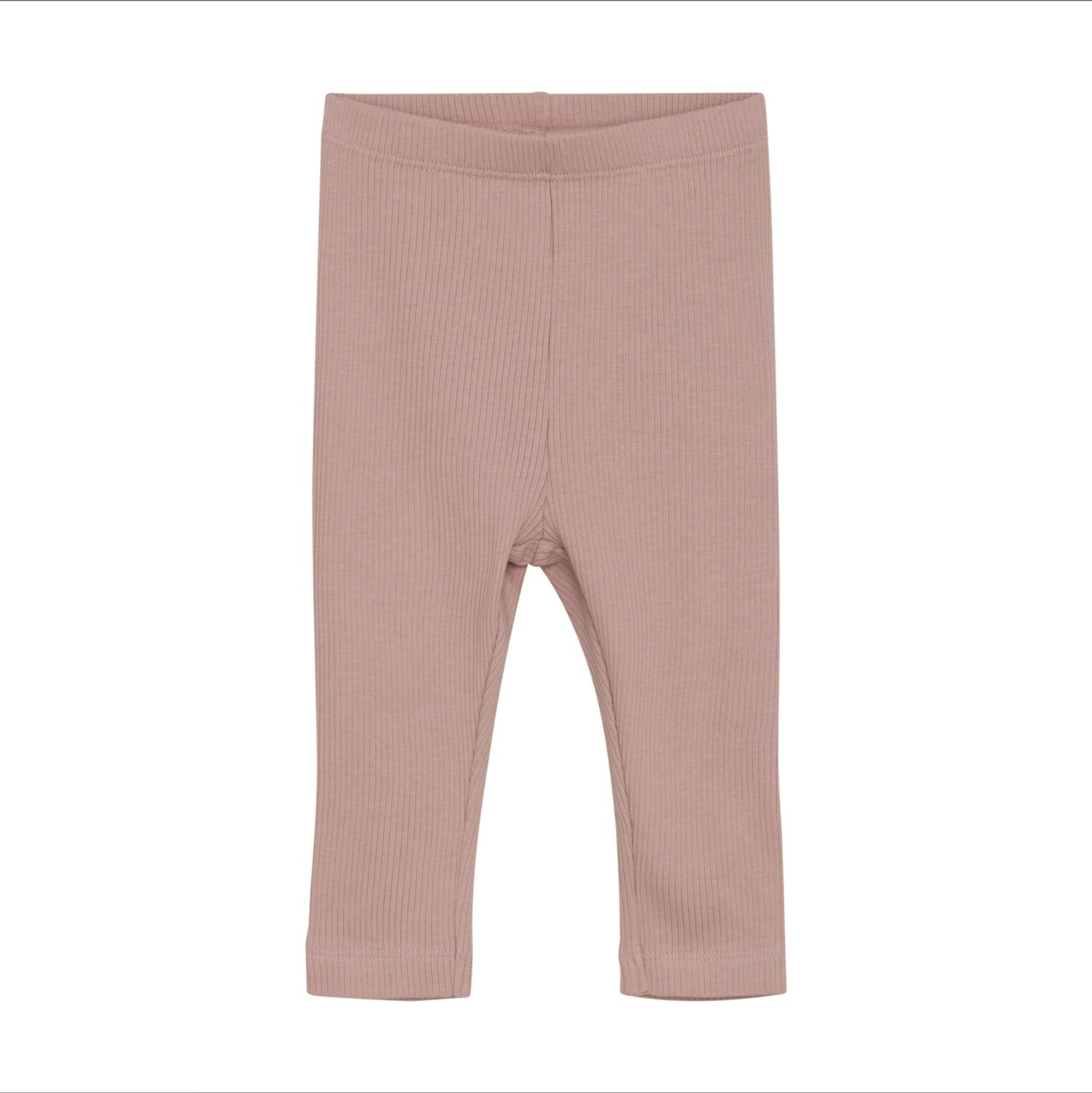 Misty Rose Ribbed Leggings